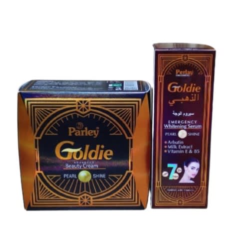 Perley Goldie - Advanced Beauty Face Cream 50g + Serum 30m Clears Acne & For Skin Glow
