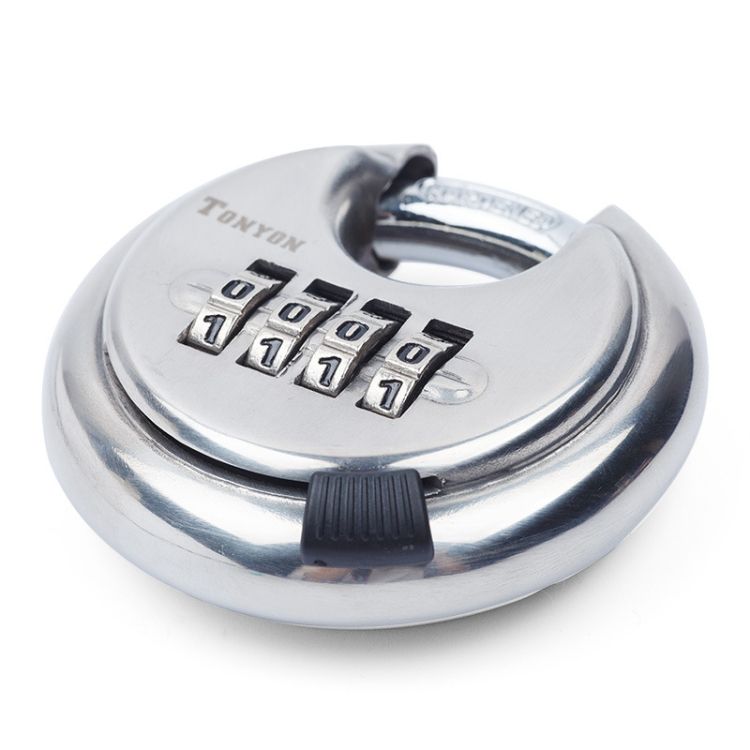 304 Waterproof And Rust-Proof Courtyard Door Cabinet Lock Password Padlock Round Cake Lock