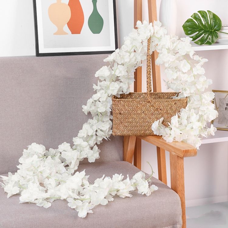2 PCS Sakura Rattan, Colour: 256 Flowers White