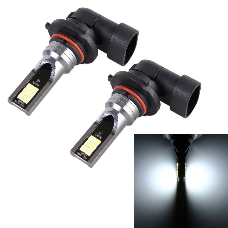 2 PCS 9006 DC12V-24V / 12W / 3000K / 800LM Car LED Fog Light