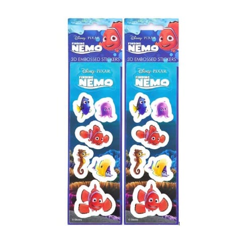 Finding Nemo 3d Embossed Stickers Set Of 2 - Red Combo