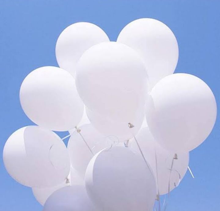 100pieces Of  White Decorating Party Balloons