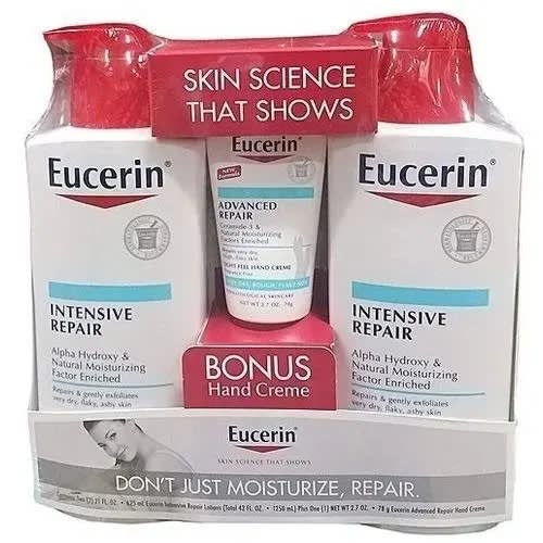 Intensive Repair Rich Feel Lotion 16.9 Ounces - Pack Of 2  + Bonus Hand Cream