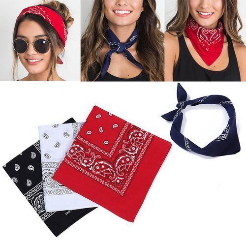 4 In 1 Fashion Bandana Scarf Headband,Handkerchief.