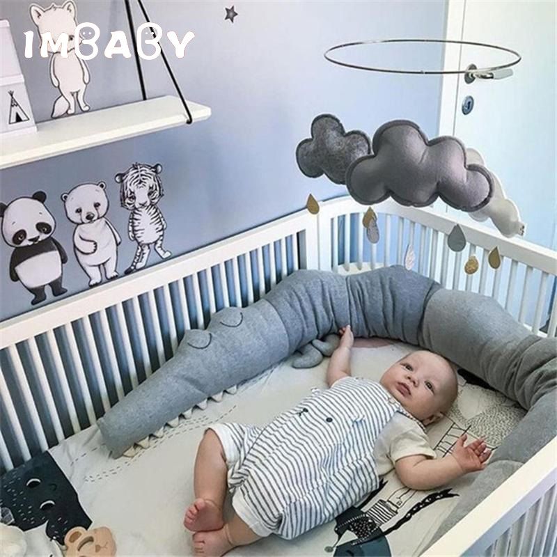 205cm Newborn Baby Bed Crib Fence Bumper Toys Protection