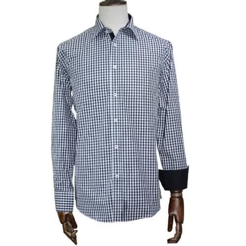Johdina Checkered Long Sleeve Casual Shirt - Black