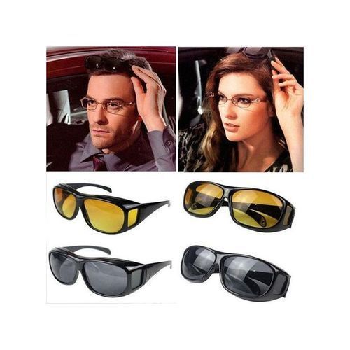 2 IN 1 HD  Day And Night Vision Driving Glasses