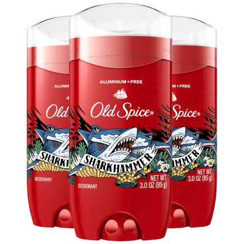 Old Spice Aluminum Free Deodorant For Men - Sharkhammer - 85g - pack Of 3