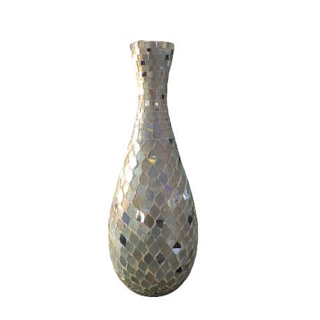 Home Decor Mosaic Handmade Crackled Glass Vase