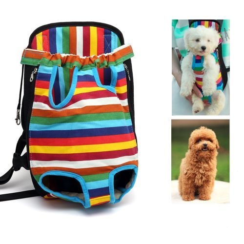 Pet Puppy Dog Backpack Carrier Front Carry Travel Net Bag