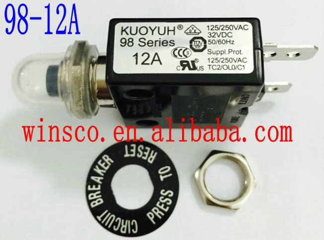 98-12A Waterproof Cap 100% NEW KUOYUH CIRCUIT BREAKER 98