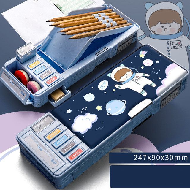 Plastic Pen Bag Student Pencil Box