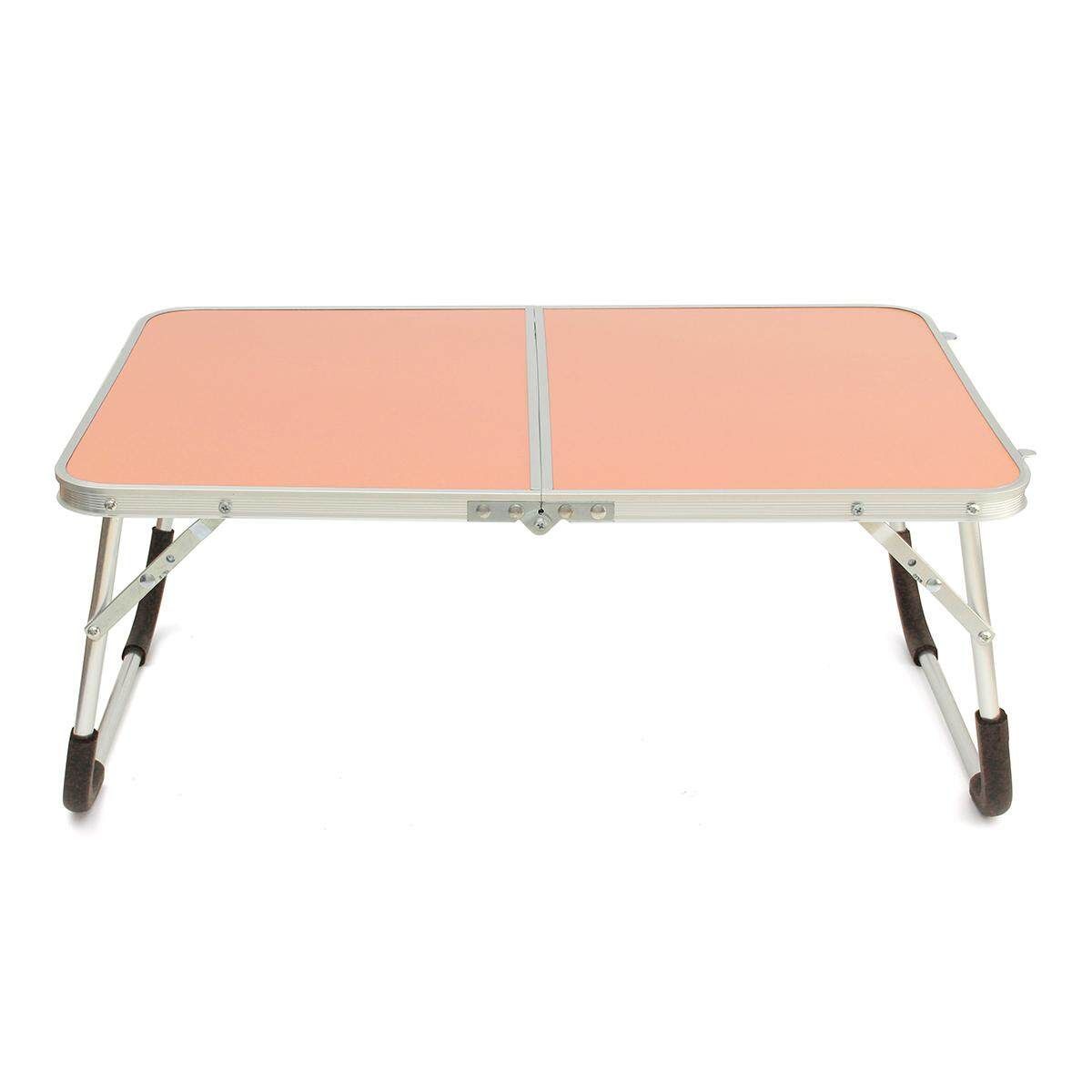 Portable Lapdesks Folding Laptop Table Stand Holder Bed Sofa Tray Computer Desk 360 Rolling Adjustable Notebook Desk For Outing Pink Pink