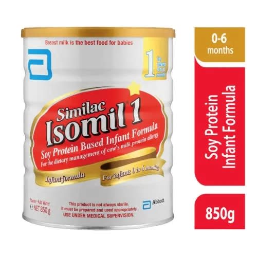 Similac Isomil Stage 1 Soy Protein Infant Formula - 850g