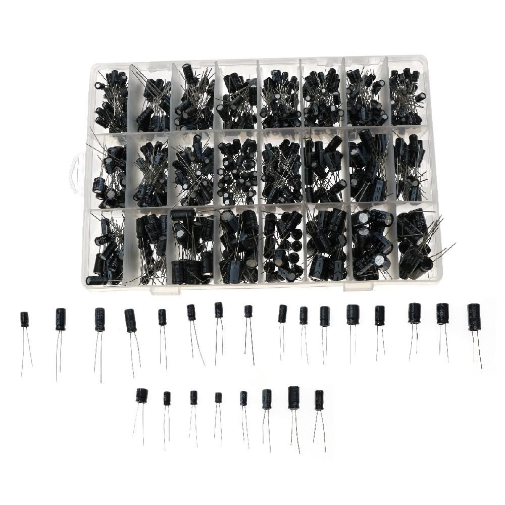 630PCS 24 Kinds Electrolytic Capacitors 0.1UF-1000UF