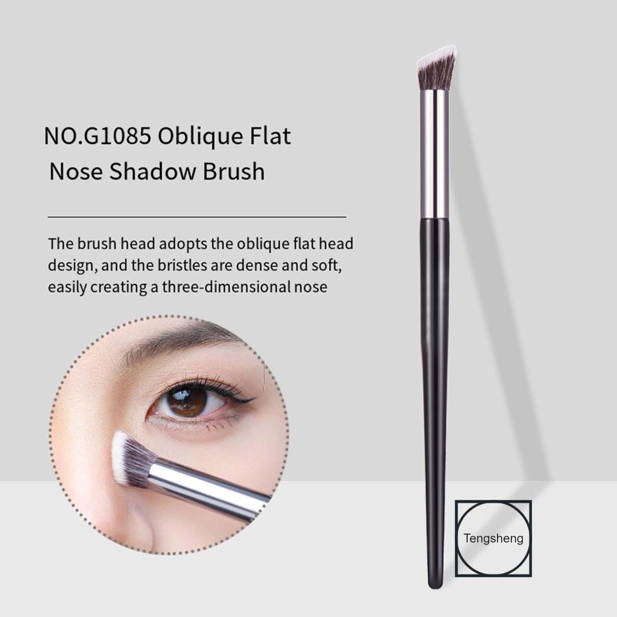 Flat Head Nose Shadows Brush Multipurpose Nose Smudger Brush