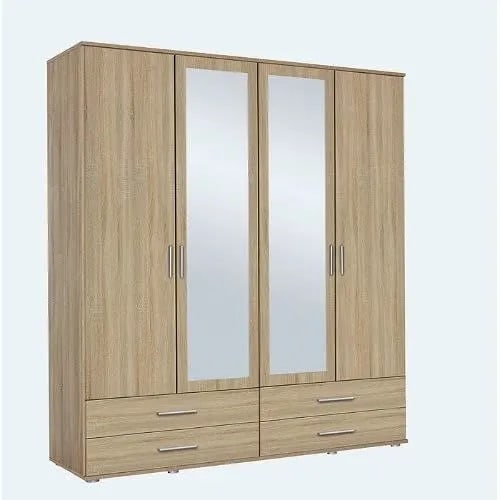 Vivaz Cristal 4 Door Wardrobe With 4 Drawers