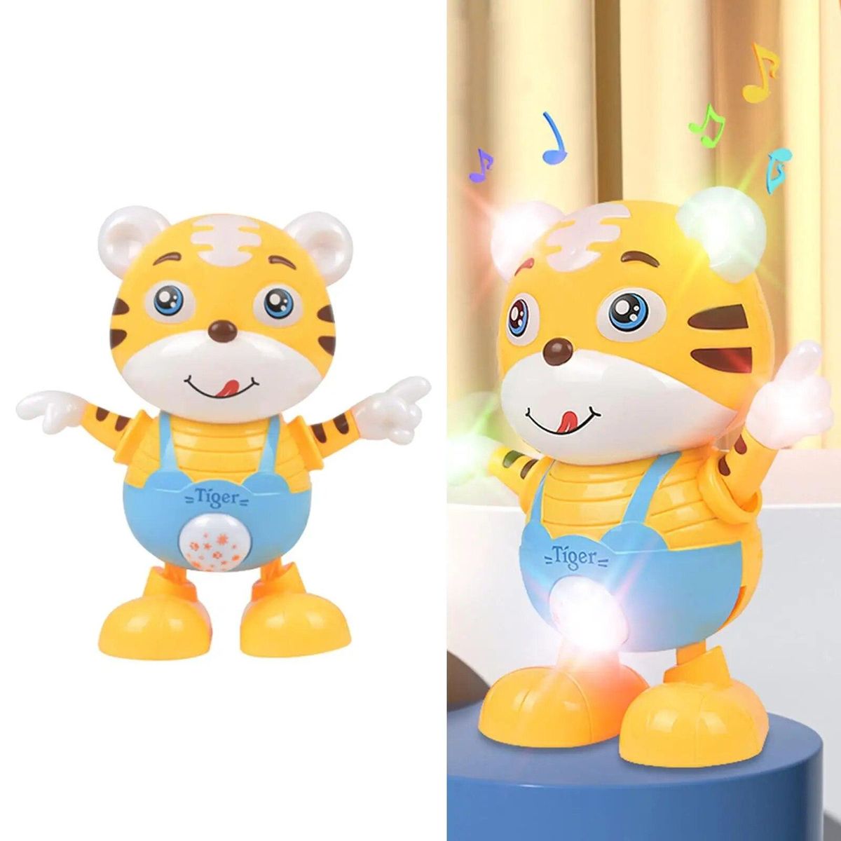 Electric Dancing Tigers Music Lighting  Musical Toys for Fhildren