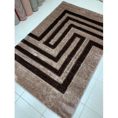 Indian Shaggy Centre Rug(4*6ft ,5*7ft) -brown
