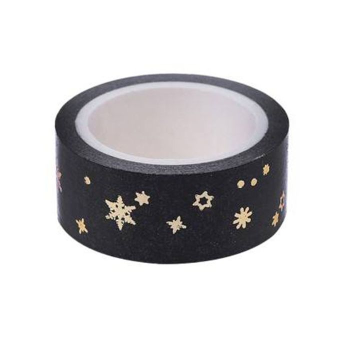 Reative Flashing Gold Leaf Festival De Orative Pra Ti Al  Ing Washi Tape-gold Star C