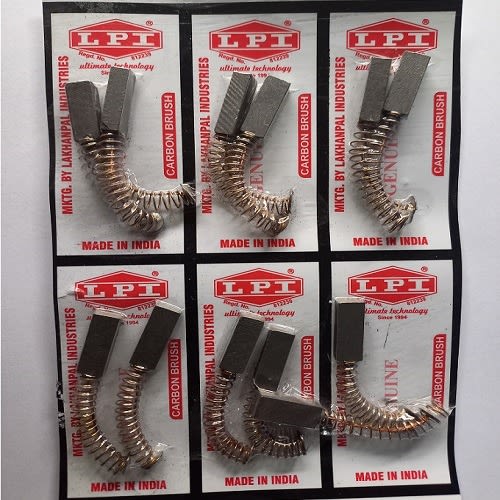 Carbon Brush For Bag Closer Motor - 6 Pairs