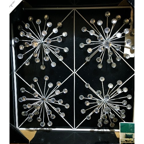 Nanette Lepore Acrylic Burst Crystal Glam Wall Decor
