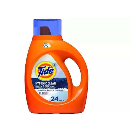 Tide Hygienic Clean Heavy 10x Duty Laundry Detergent Liquid Soap - 37 Fl Oz 24L