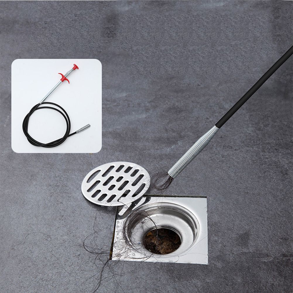 160cm 63in Sewer Pipe Unblocker Snake Spring Pipe Dredging Tool