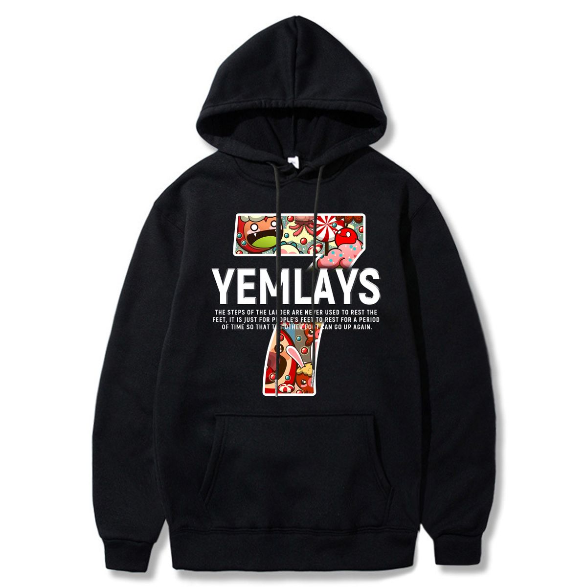 Men's Fashion Comfortable Hoodie-black