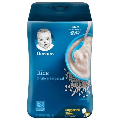 Rice Single Grain Cereal 1st Food For Babies Supported Sitter - 454g