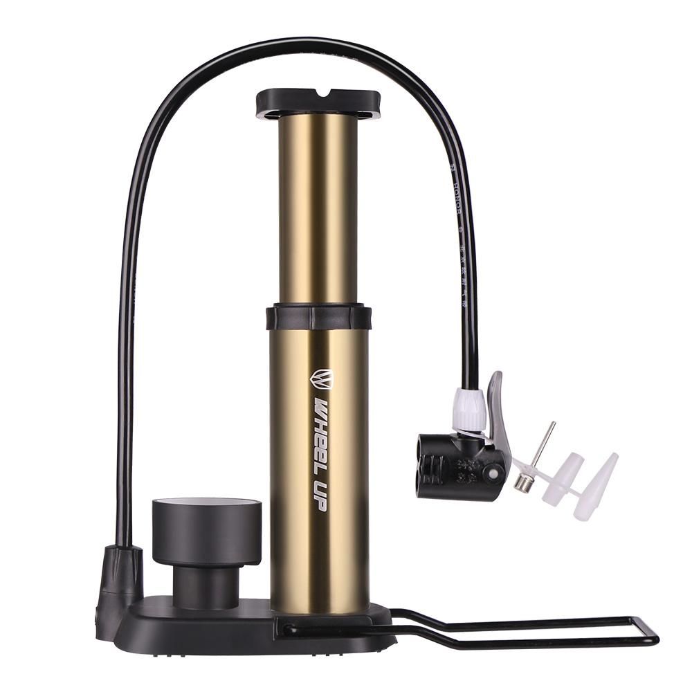 WHEEL UP High Pressure Bicycle Pump 160 Psi MTB Bike Air Inflator Portable Pump With Pressure Gauge Ultra-light Bike Pump