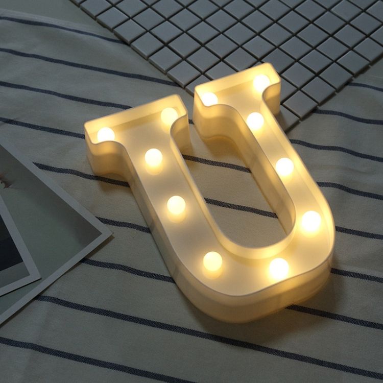 English Letter Shape Decorative Light Holiday Hanging Light