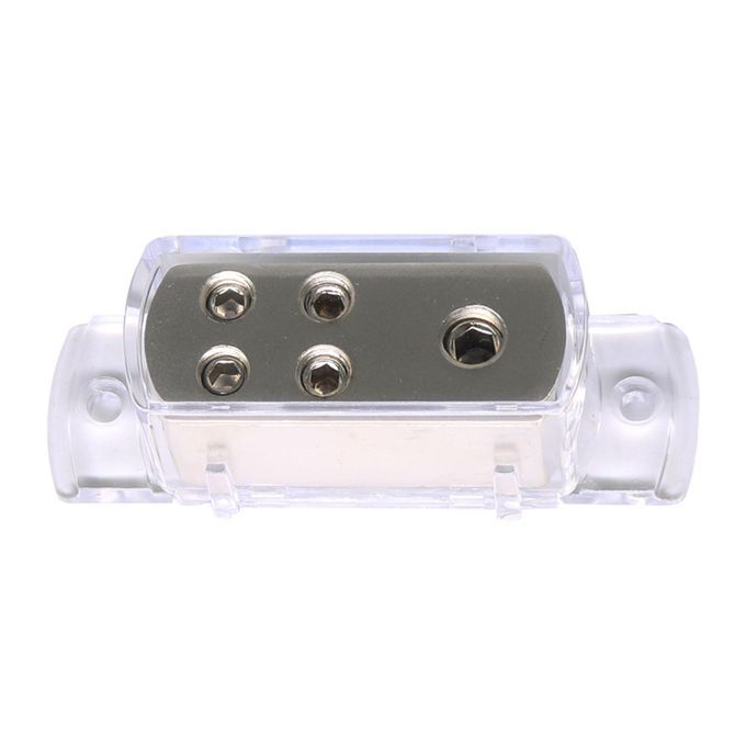 Car Audio Power Ground Distribution Block 4-Way 4 Gauge In 8 Gauge Out