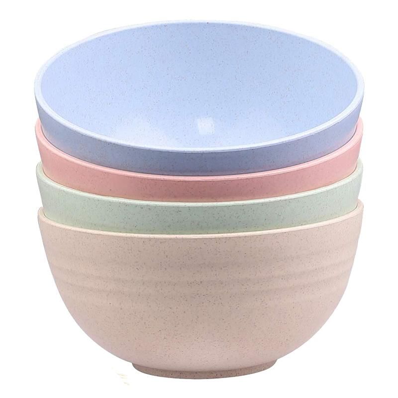 Cereal Bowls-24 OZ Wheat Straw Fiber Lightweight Bowl Sets 4 - Can Be Use on Dishwasher & Microwave-for Rice,Soup Bowls