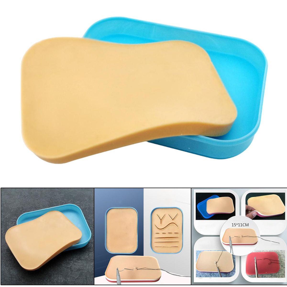 Silicone Incision Suture Pad For Suture Training Student Single Layer