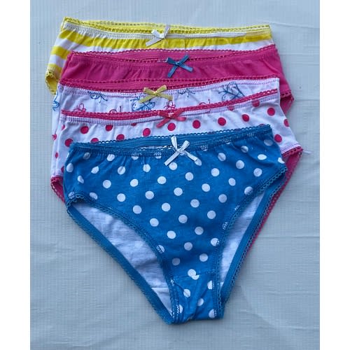 Multi Dots Girls Pant -Set Of 5