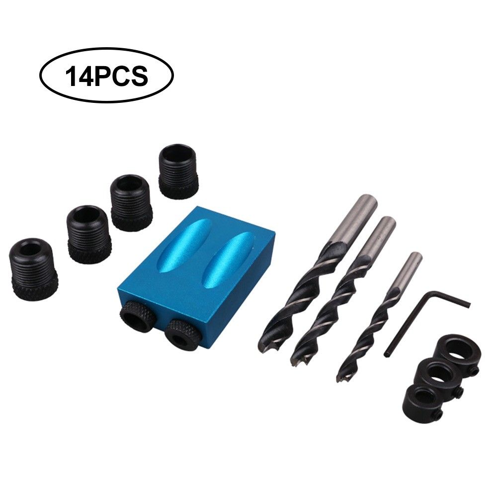 Inclined Hole Locator 15&deg;M6-M8-M10 Woodworking All-metal