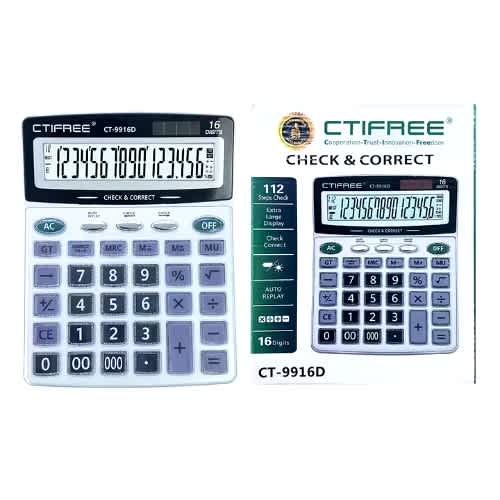16 Digit Desktop Calculators Ct-9916d