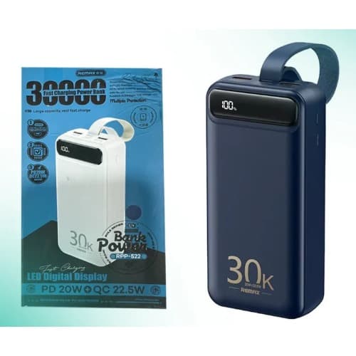 Remax Powerbank - 30000mAh - Blue