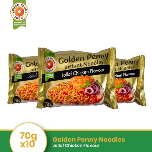Golden Penny Noodles- Jollof Chicken Flavour 70gx10