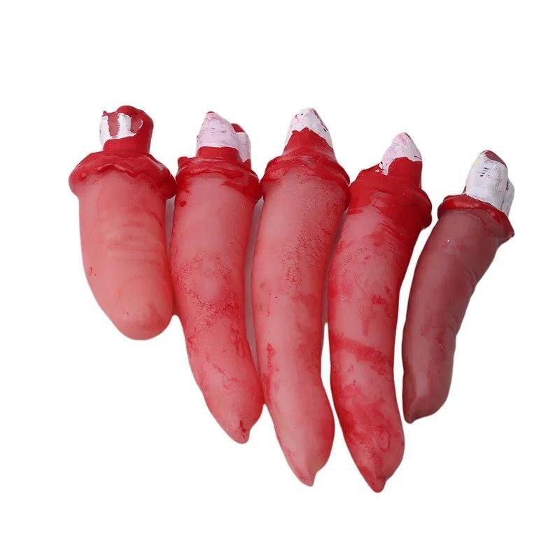 Halloween Simulation Of Horror Decoration Broken Finger Hand Blood Halloween Decoration Bloody Limb Hand Death Hand