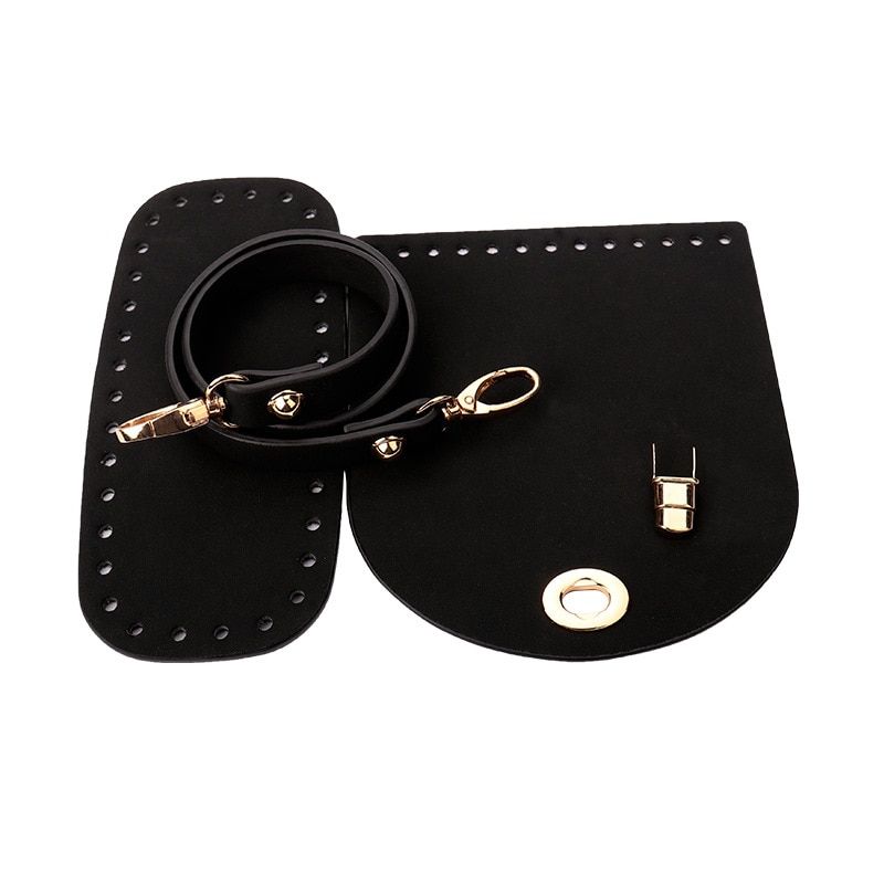 8colors 4Pcs/Set Artificial Leather Shoulder Bag Bottom S Replacement For DIY Knitting Crochet Handbag Sewing Accessories