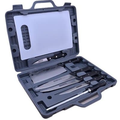 Box Knife Set With Cutting Board