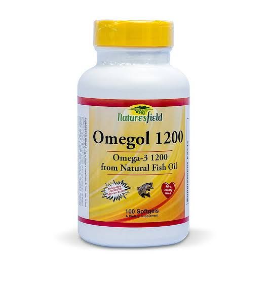 Omegol 1200 Omega -3 Natural Fish Oil -100 Softgels