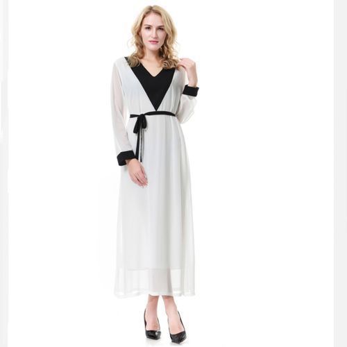Women's Robe Dress-White