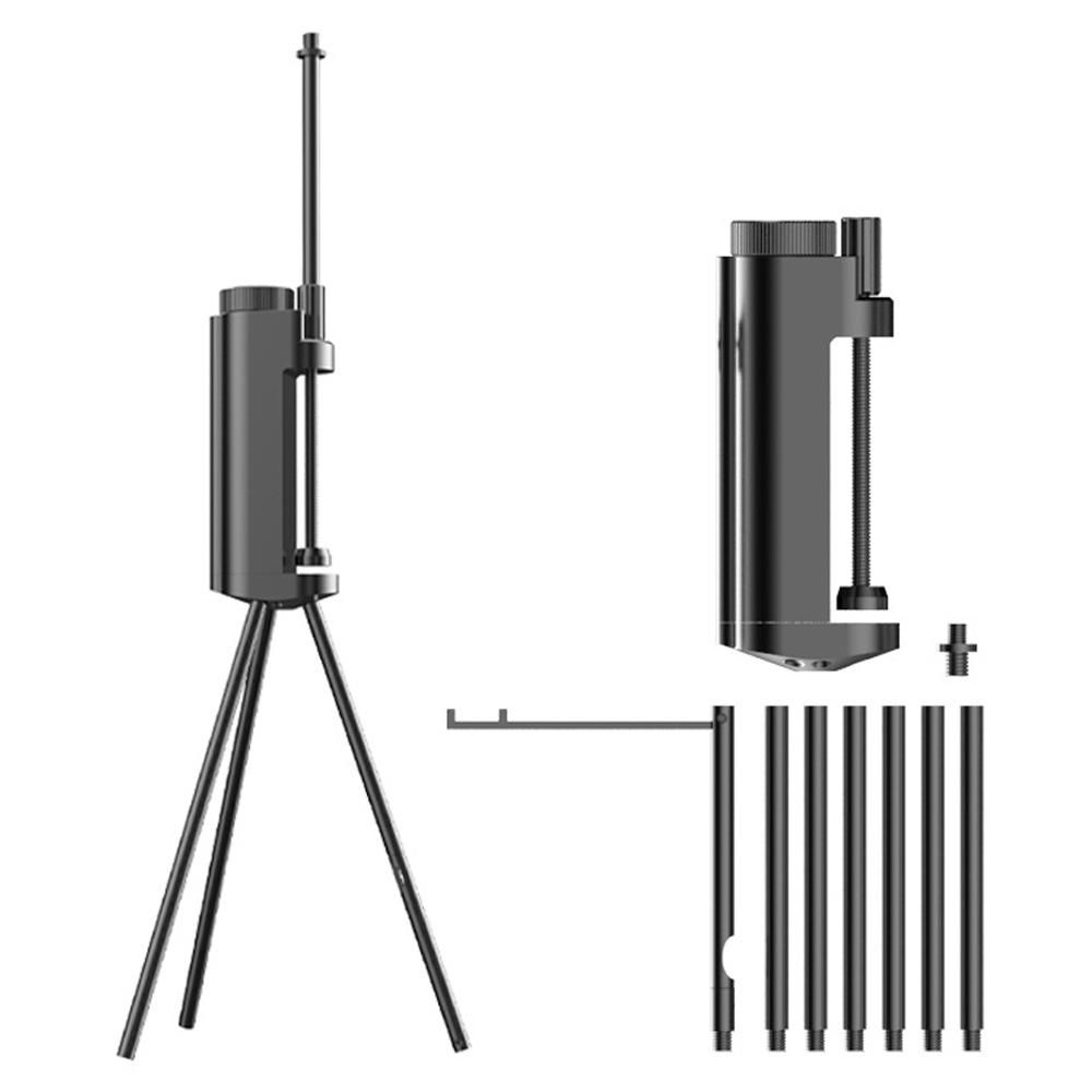 Lightweight Aluminum Alloy Light Holder Foldable Lamp Stand Outdoor Portable Easy To Build Lamp Holder with Tripod Multifunctional Lamp Rack Camping Accessories