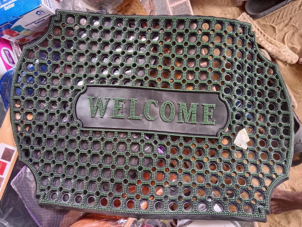 Welcome Entry Smart Rubber Door Footmat