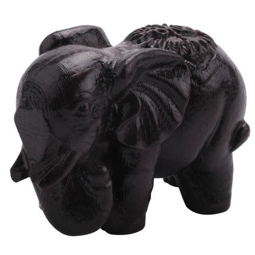 Ebony Wood Carving Elephant Ornaments Solid Wood