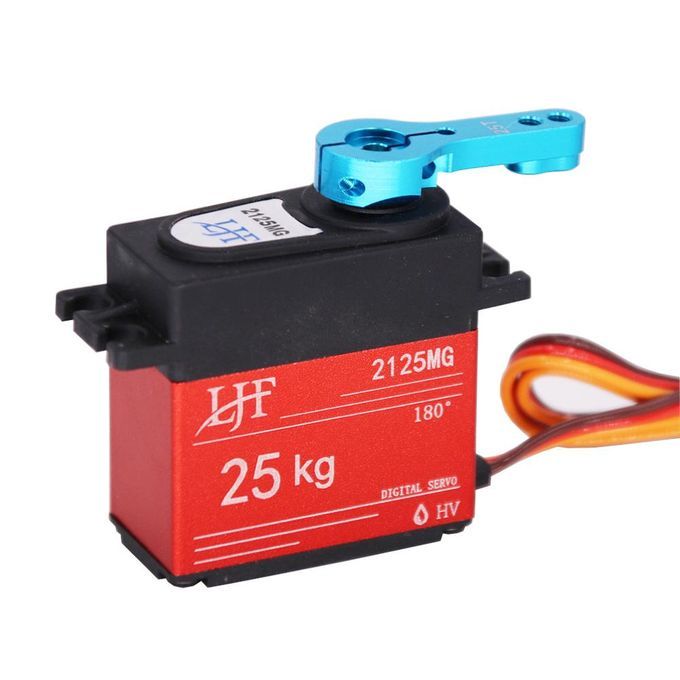 25KG Large Torque Digital Waterproof Metal Servo With-Red