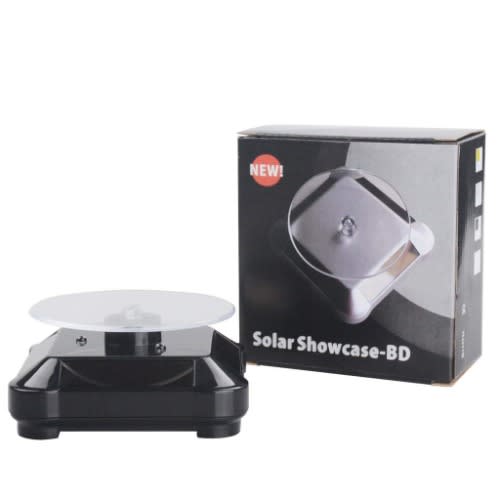 Solar Showcase-BD 360&deg; Turntable Rotating Display Stand - Black